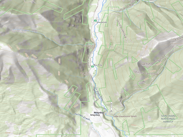 USGS topographic map of Bay City Campground