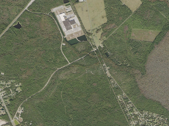 Aerial image of Bayard Conservation Area group campsite