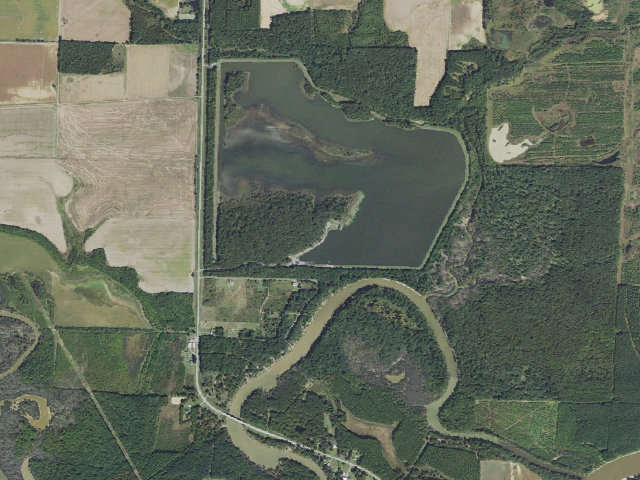 Aerial image of Bayou Des Arc Camping Area #2