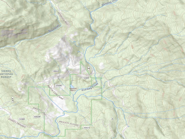 USGS topographic map of Bear Camp