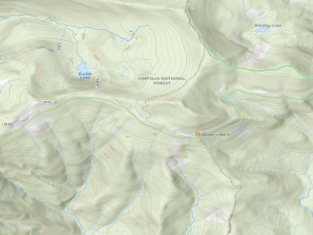 USGS topographic map of Bear Camp Shelter