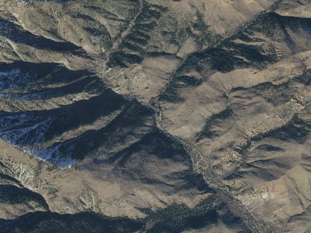 Aerial image of Bear Canyon