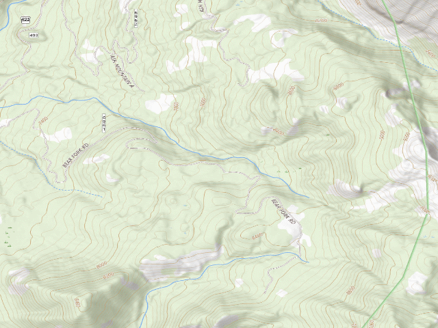 USGS topographic map of Bear Fork Road-004