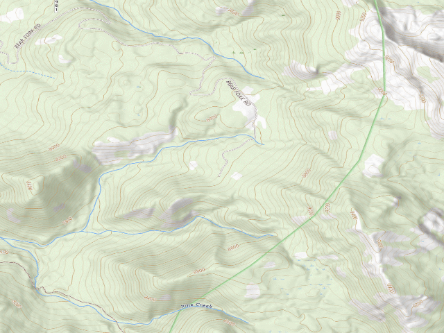 USGS topographic map of Bear Fork Road-011