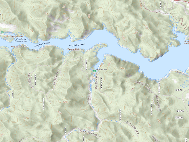 USGS topographic map of Bear Gulch