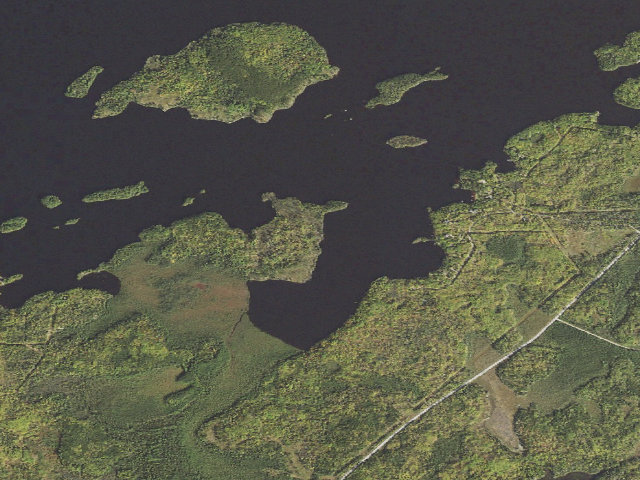 Aerial image of Bear Island Lake Site 4