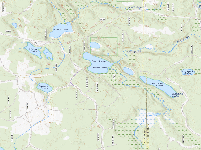 USGS topographic map of Bear Lake Camping Area