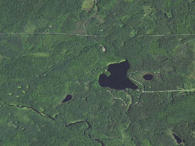 Aerial image of Bear Lake