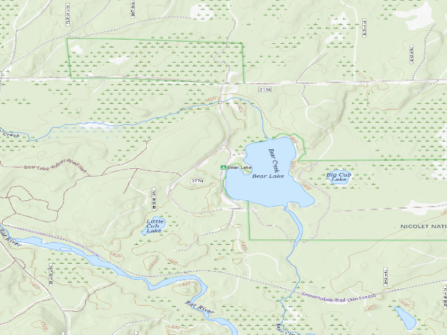 USGS topographic map of Bear Lake