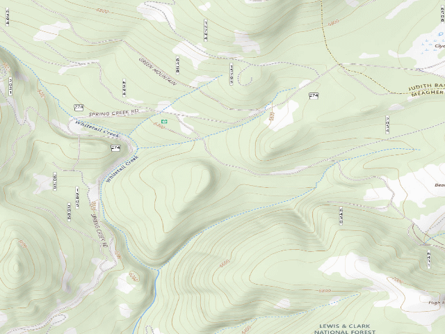 USGS topographic map of Bear Park Rd 6429-2