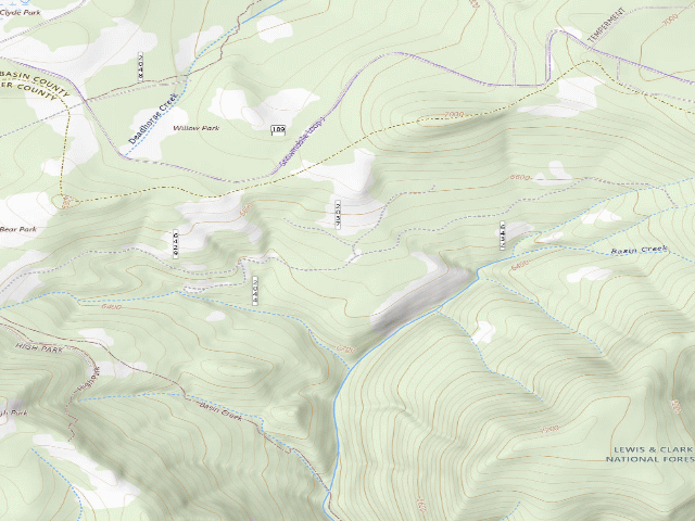 USGS topographic map of Bear Park Rd 6429-5