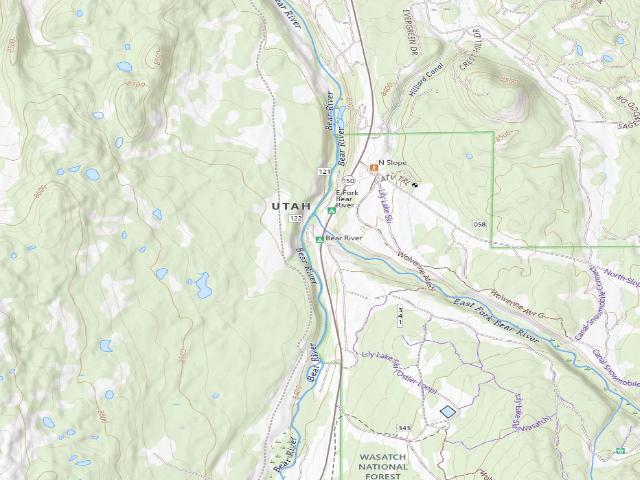 USGS topographic map of Bear River
