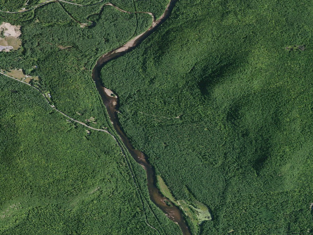 Aerial image of Bear Slide Road Campsite 17 (Lake George Wild Forest)