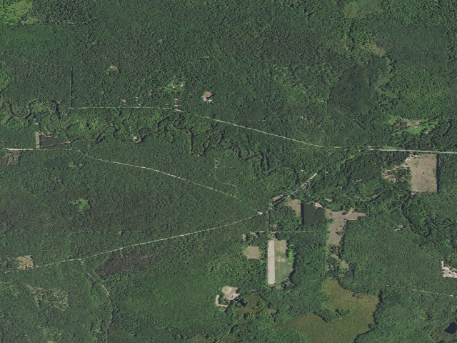 Aerial image of Bear Track Campground