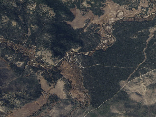 Aerial image of Bear Valley Campground