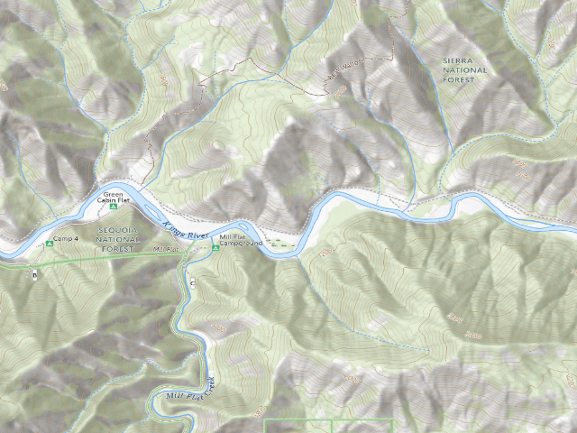 USGS topographic map of Bear Wallow