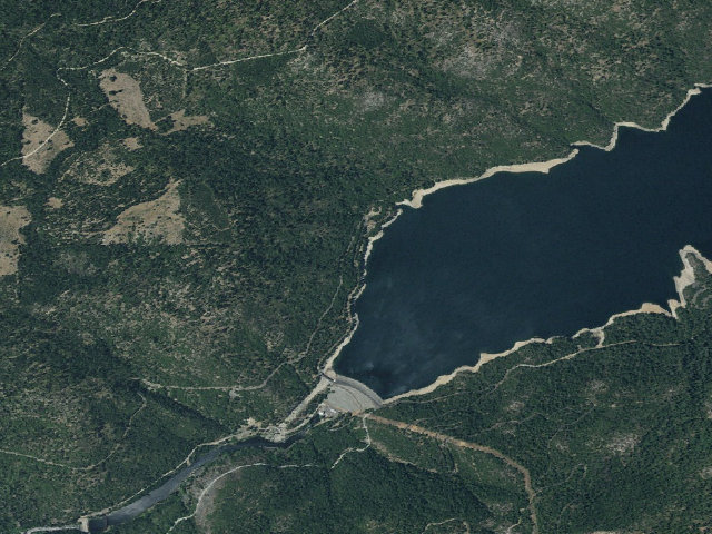 Aerial image of Beardsley Dam