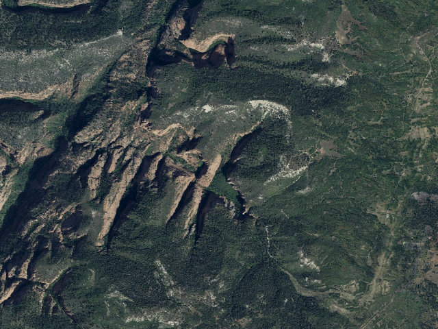 Aerial image of Beartrap Canyon Wilderness