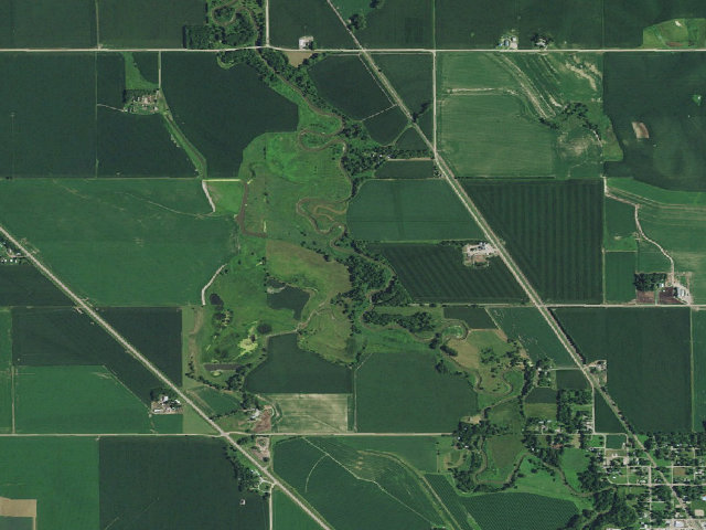 Aerial image of Beaver Bend WMA