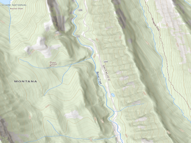 USGS topographic map of Beaver Cr -02