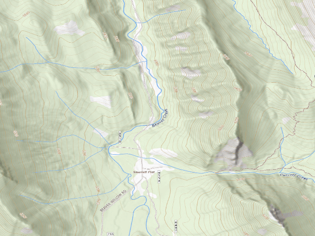 USGS topographic map of Beaver Cr -08