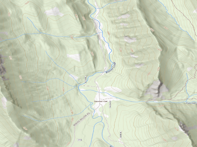 USGS topographic map of Beaver Cr -09