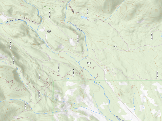 USGS topographic map of Beaver Creek-001