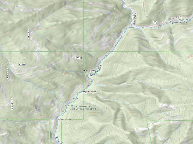 USGS topographic map of Beaver Creek