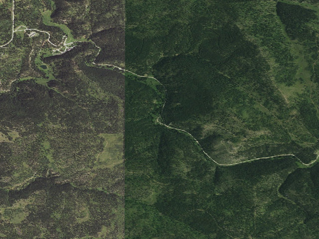Aerial image of Beaver Creek Campground