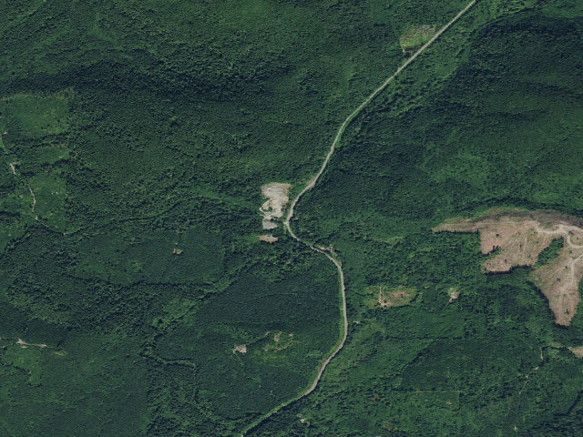 Aerial image of Beaver Creek Dispersed Camping