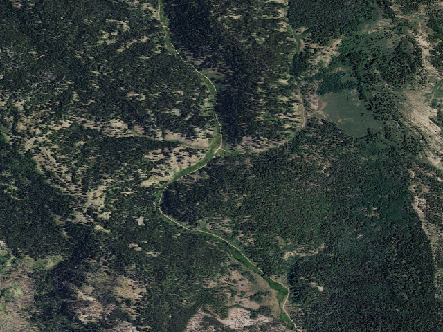 Aerial image of Beaver Creek