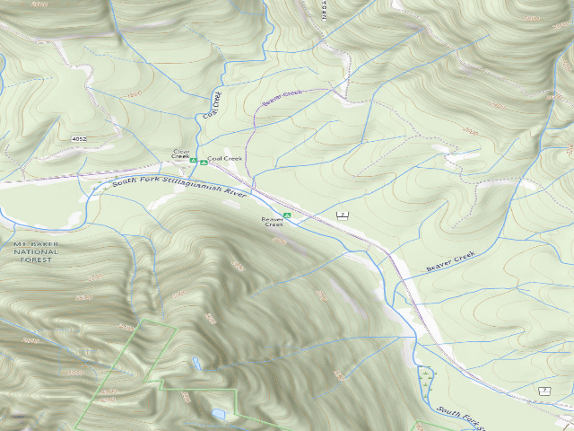 USGS topographic map of Beaver Creek