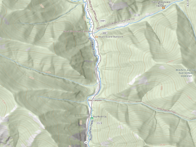 USGS topographic map of Beaver Dam Campground
