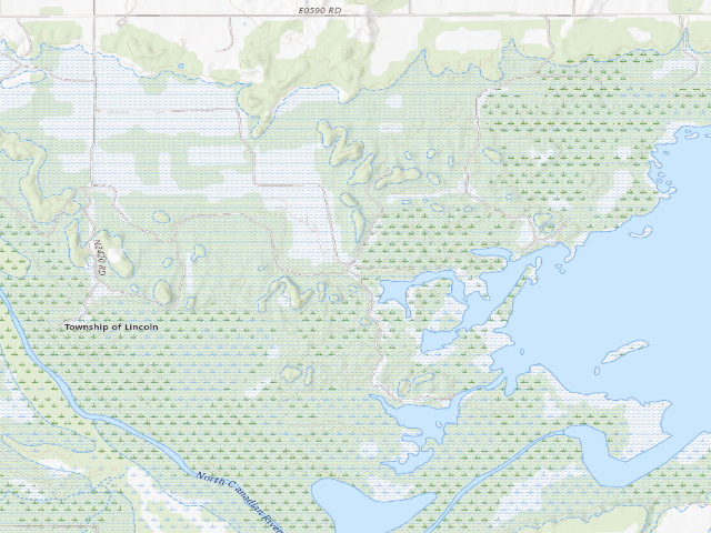 USGS topographic map of Beaver Dam (Canton WMA)