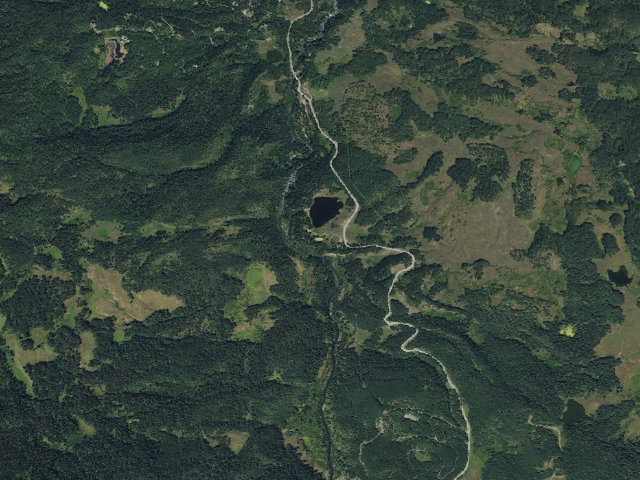 Aerial image of Beaver Lake Camground