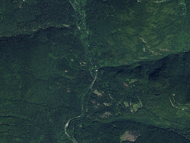 Aerial image of Beckler River (Russian Camp)