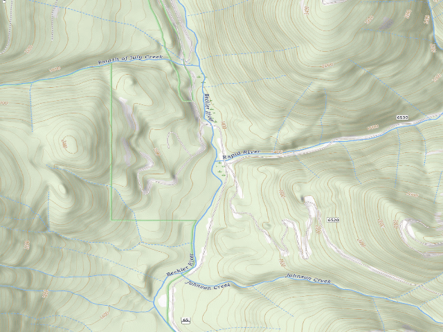 USGS topographic map of Beckler River (Russian Camp)