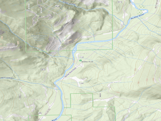 USGS topographic map of Beckler River