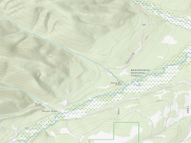 USGS topographic map of Beer Belly