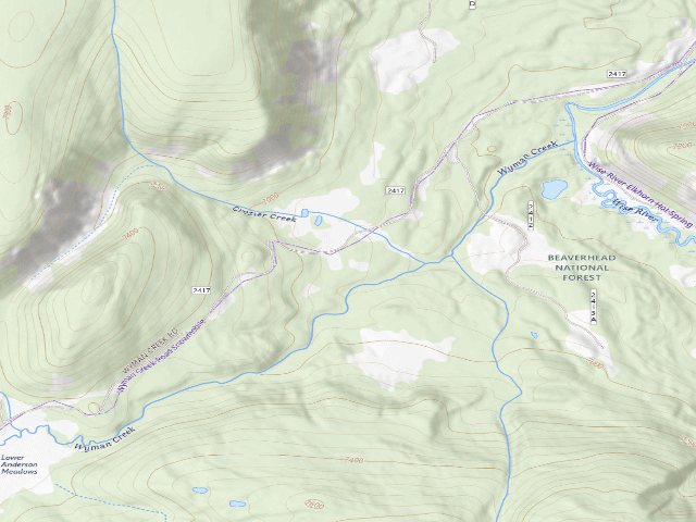 USGS topographic map of Beer Can