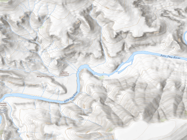 USGS topographic map of Below Cut Juniper