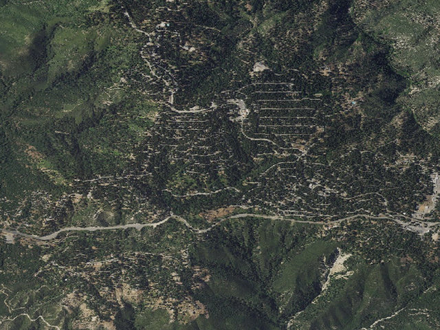 Aerial image of Bench Camp, Pct Trail Camp