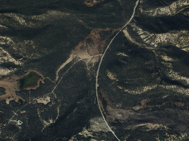 Aerial image of Bench Creek Campground