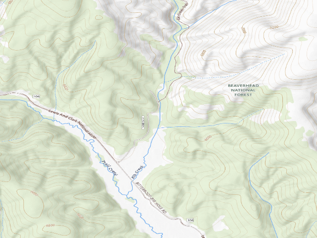 USGS topographic map of Bench