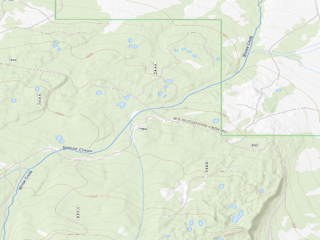 USGS topographic map of Benches