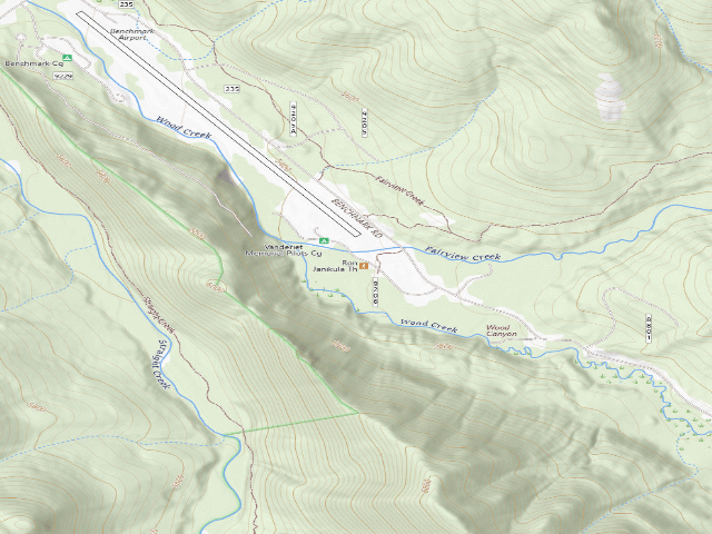 USGS topographic map of Benchmark 012