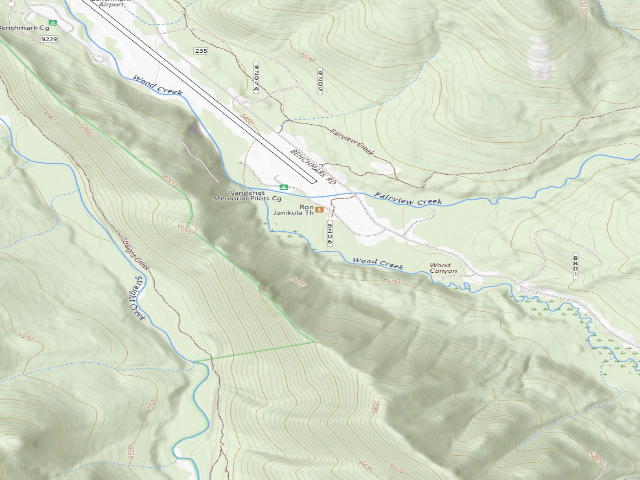 USGS topographic map of Benchmark 014