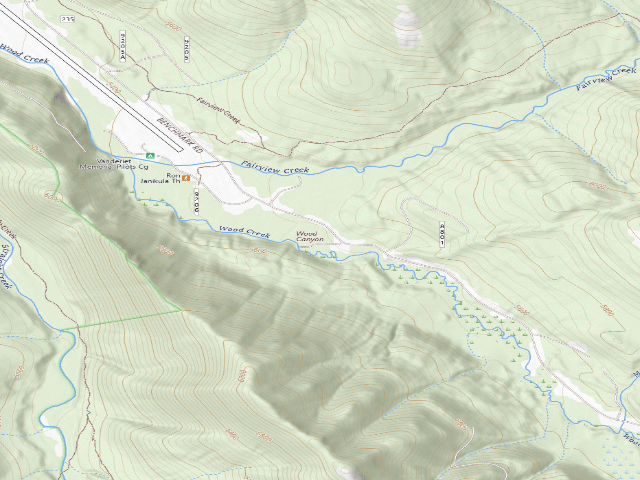 USGS topographic map of Benchmark 018