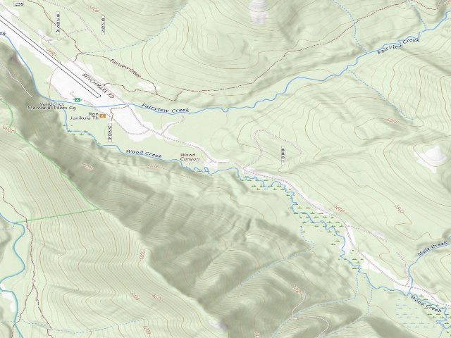 USGS topographic map of Benchmark 022