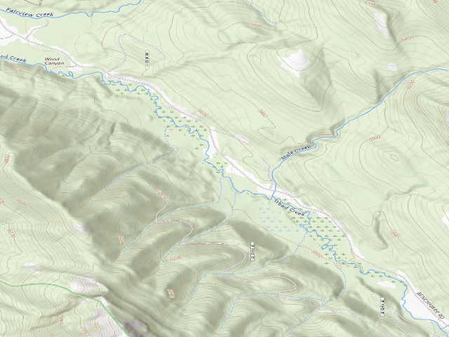 USGS topographic map of Benchmark2-005